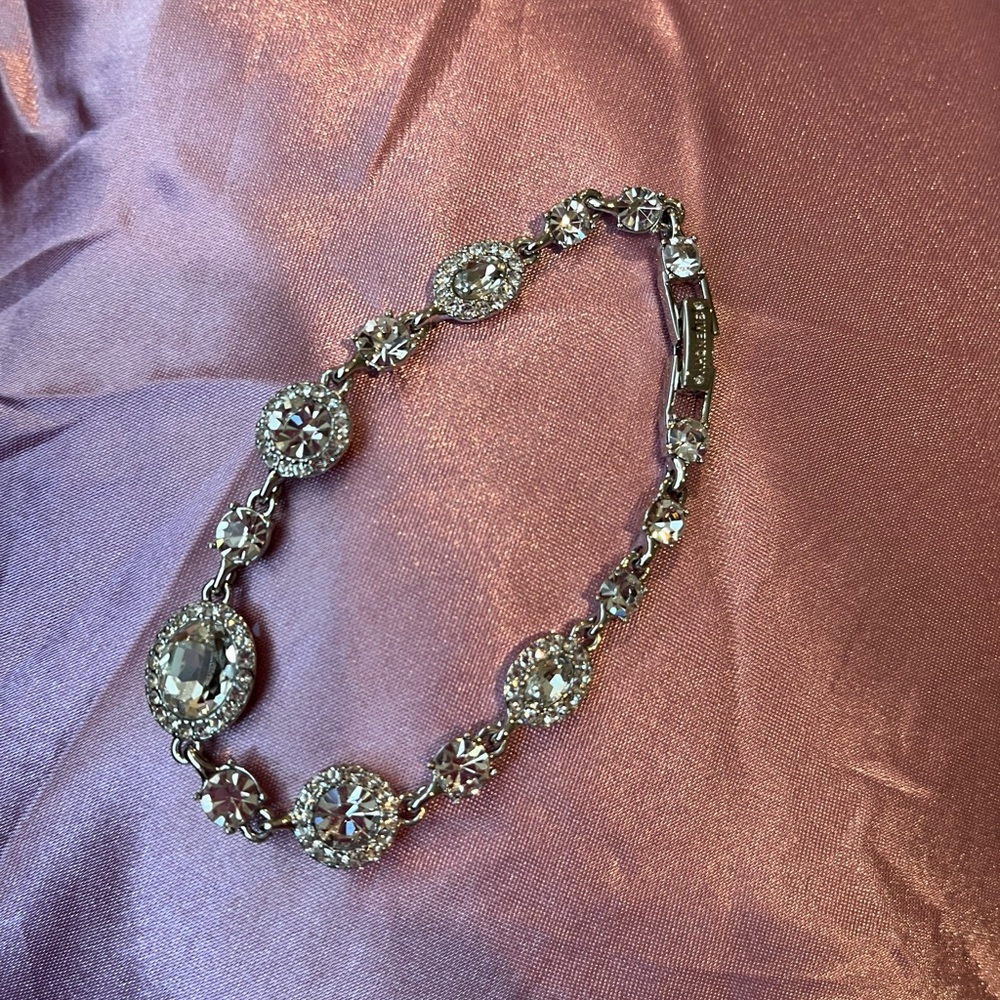 Givenchy Silver Bracelet with Clear Crystals - Picture 2 of 3
